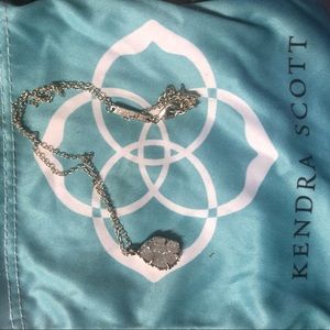 Gold / White drusy Kendra Scott necklace